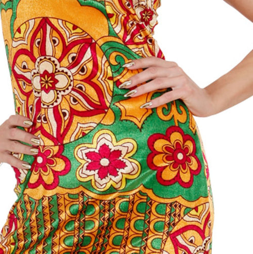 60er Jahre Kleid für Damen aus Velours