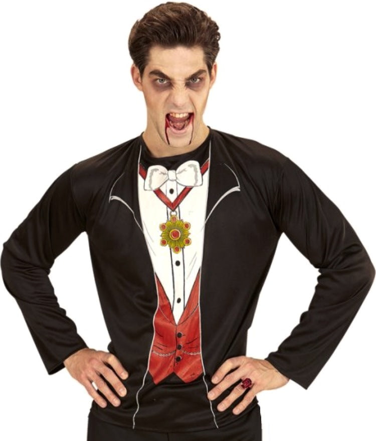 Vampir Shirt mit Print – Dracula