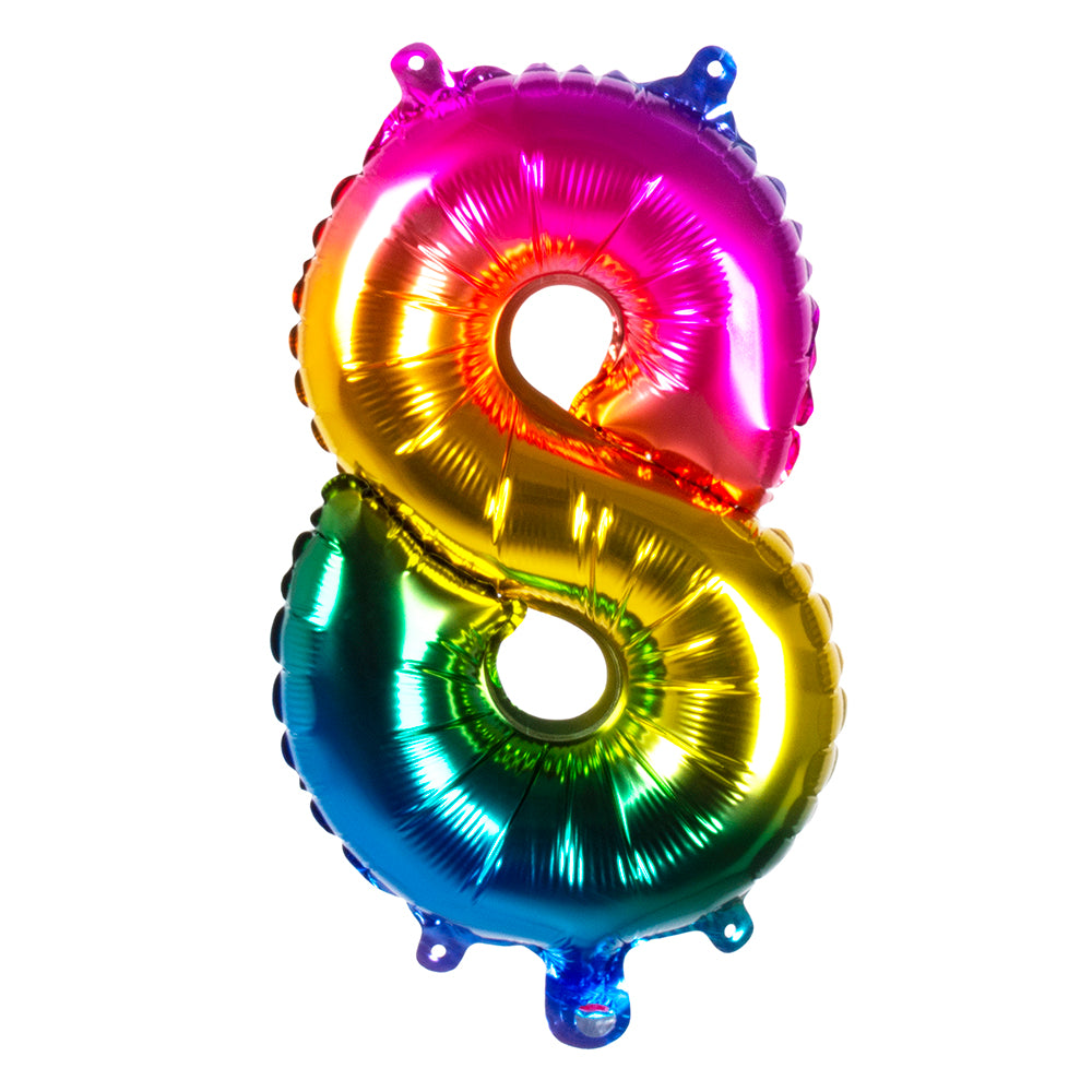Folienballon Zahl 8 – Geburtstag Deko
