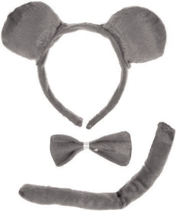 Maus Set Erwachsene – Mäuseohren & Schwanz