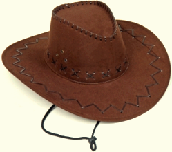 Cowboyhut aus Lederimitat - Western