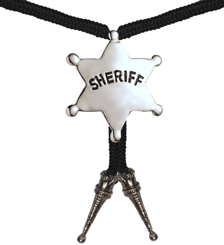 Sheriff Krawatte – Western mit Sheriffstern