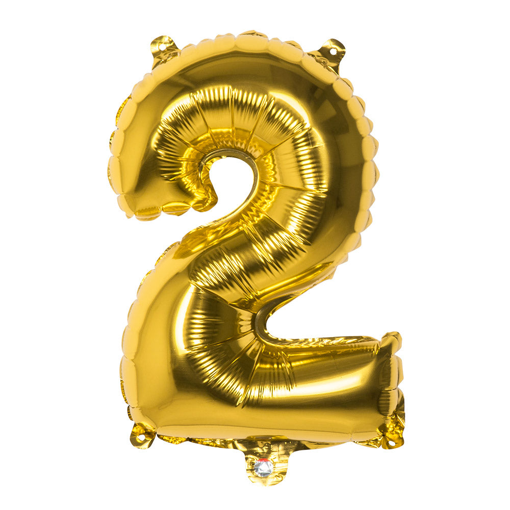 Folienballon Zahl 2 – Geburtstag Deko