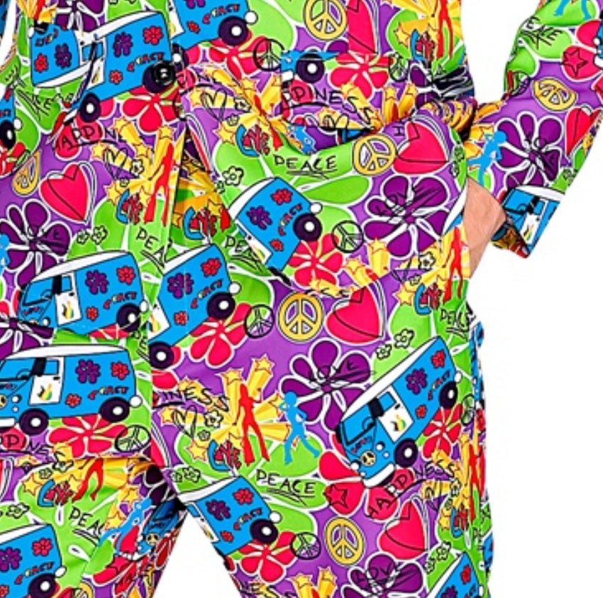 Hippie Bus Anzug – Flower Power Kostüm