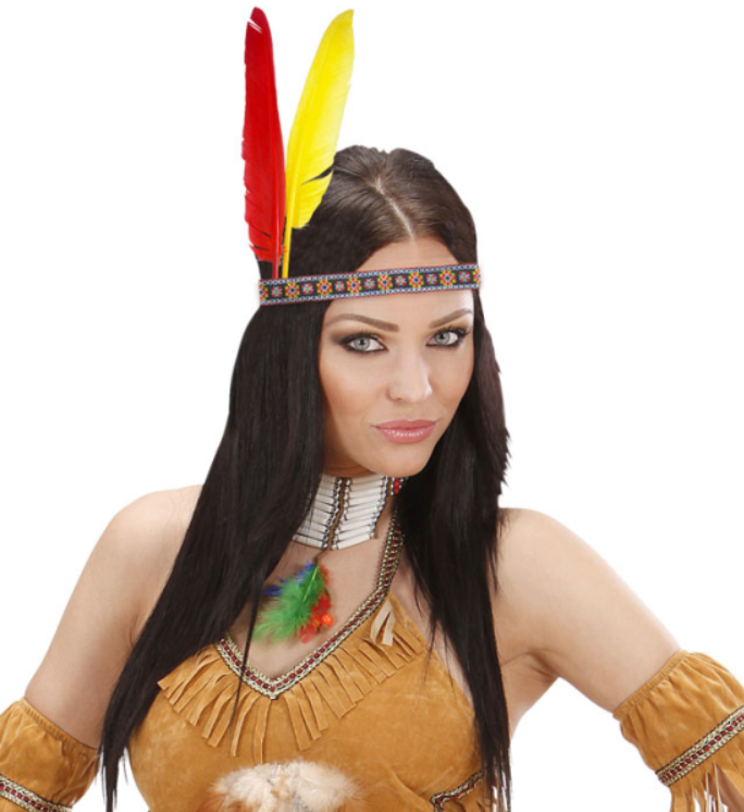 Indianer Stirnband mit Federn
