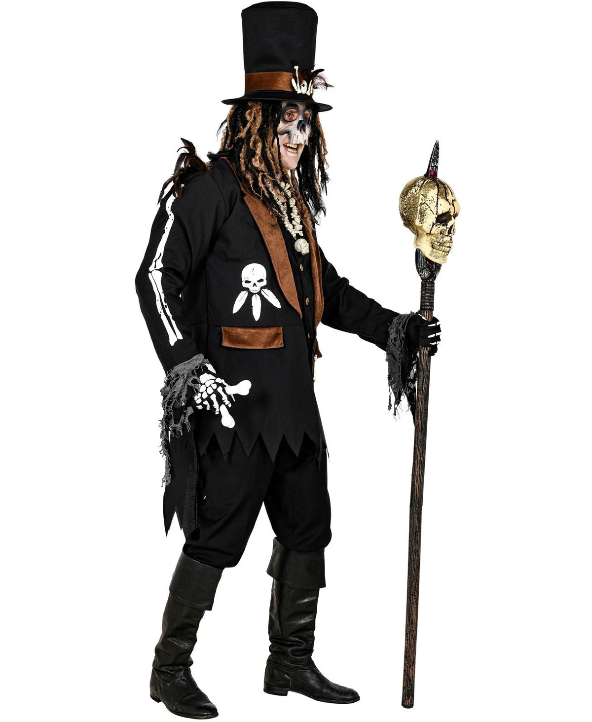 Voodoo Kostüm Frack für Herren