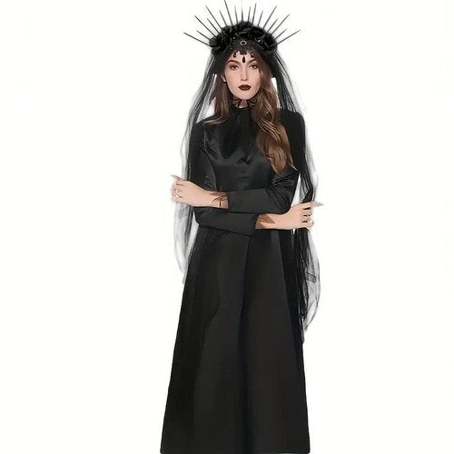 Halloween Schleier mit Stirnschmuck