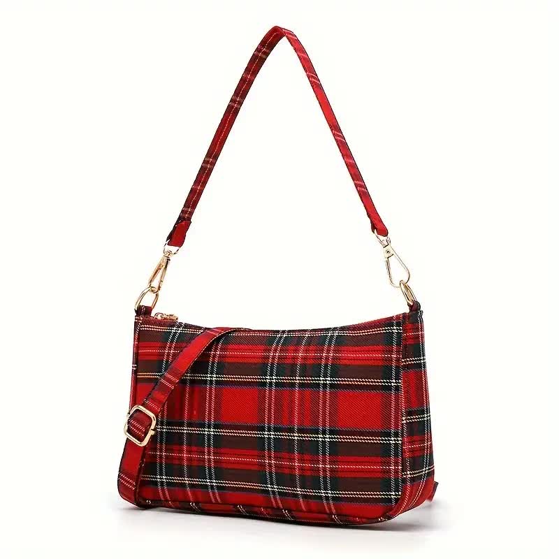 Schottentasche – Punk Schultertasche