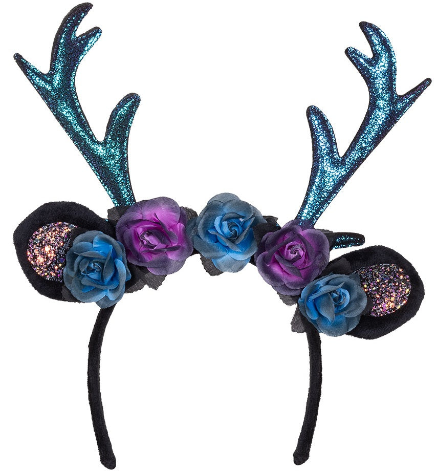 Rentier Haarreif mit Glitzer – Mystic Christmas