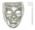 Herrengesicht Maske in metallischer Farbe