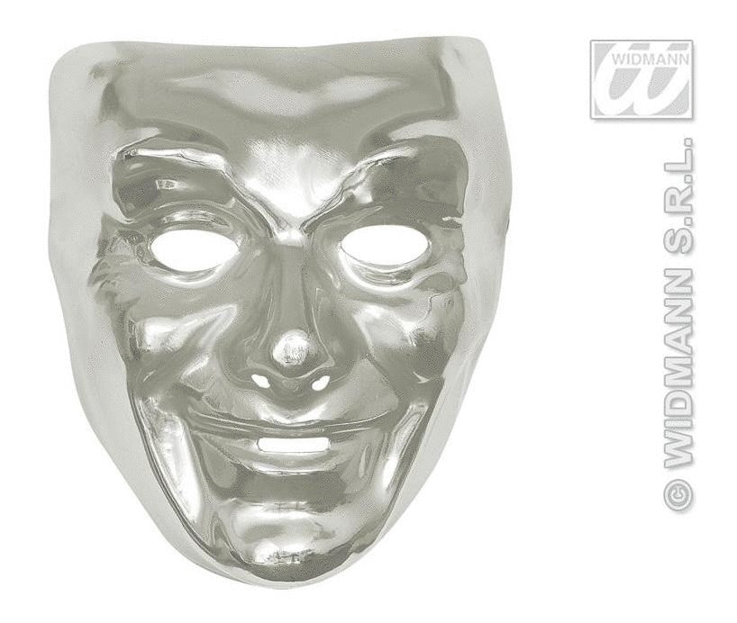 Herrengesicht Maske in metallischer Farbe