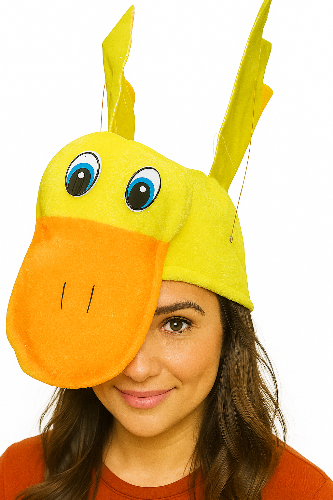 Ente mit beweglichen Flügeln – Badeenten Mütze