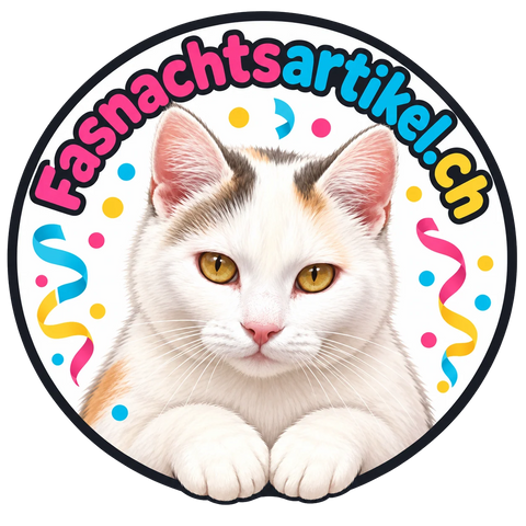 Fasnachtsartikel.ch Logo mit Maskottchen Fiona
