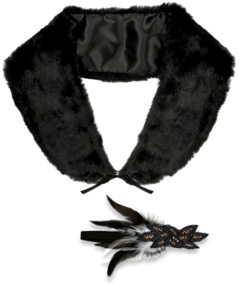 Stola mit Kopfschmuck – 20er Jahre Set