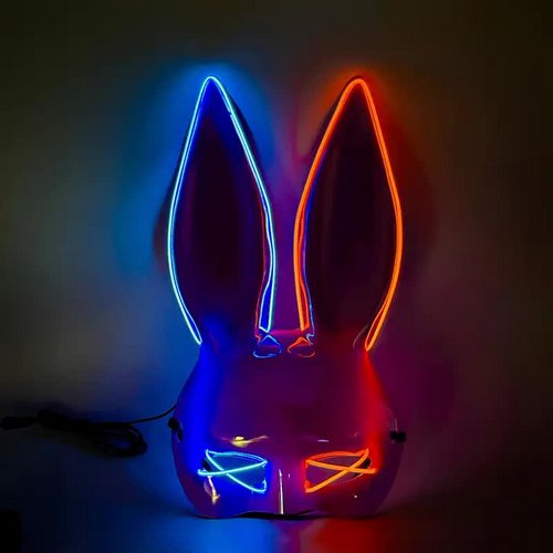 LED Bunny Maske – Hasenmaske für Halloween