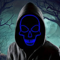 LED Totenkopf Maske – Horror Leuchtmaske