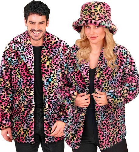 Leoparden Plüschjacke Unisex – Fake Fur