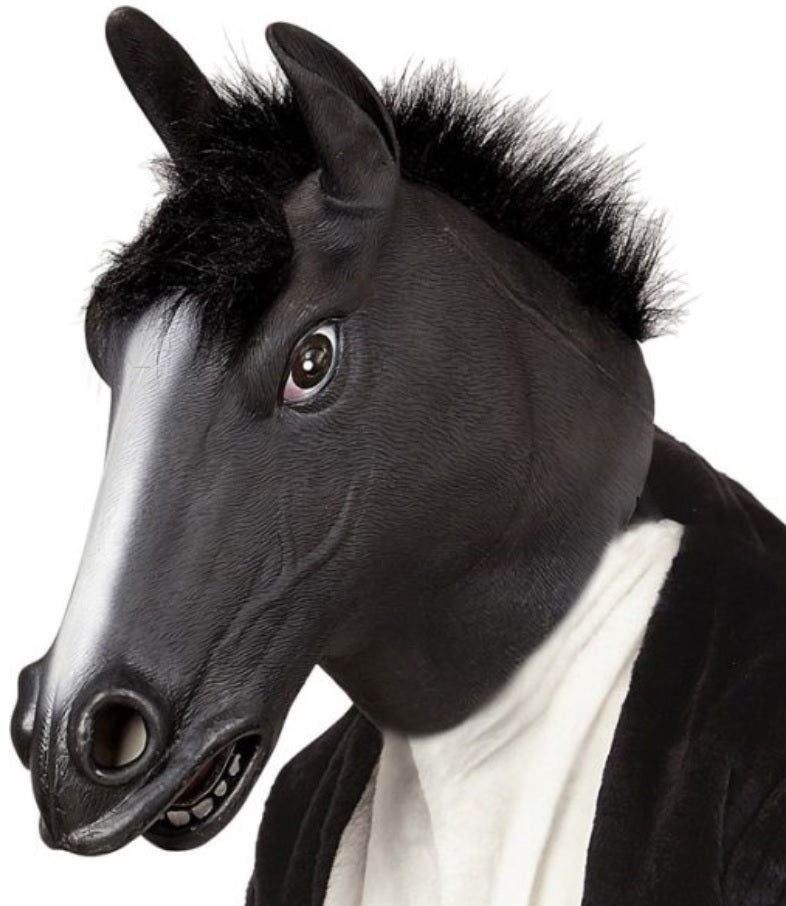 Realistische Pferdemaske aus Latex – Pferdekopf