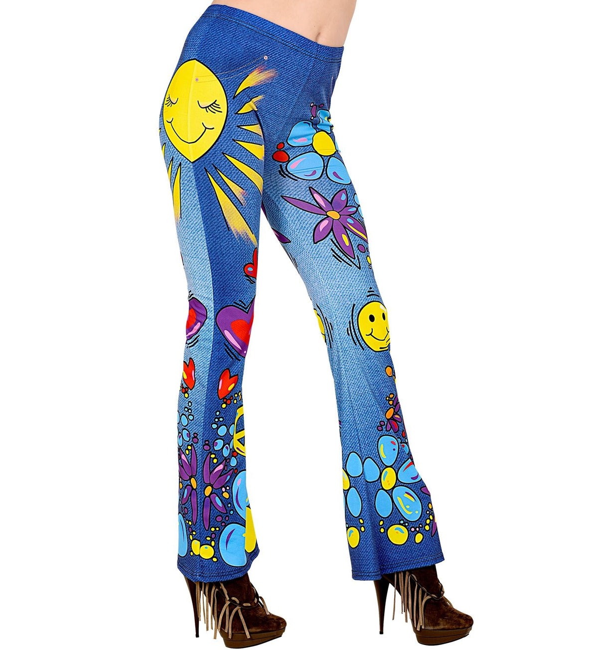 Hippie Schlaghose – Flower Power Leggings