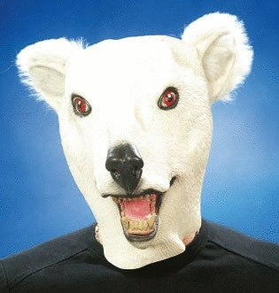 Eisbär Maske – Tiermaske für Erwachsene