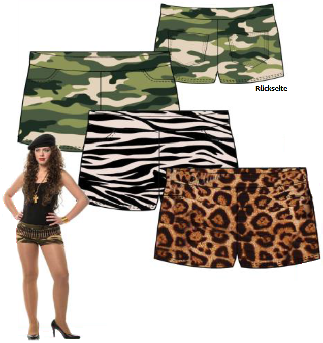 Safari Hotpants – Dschungel Shorts