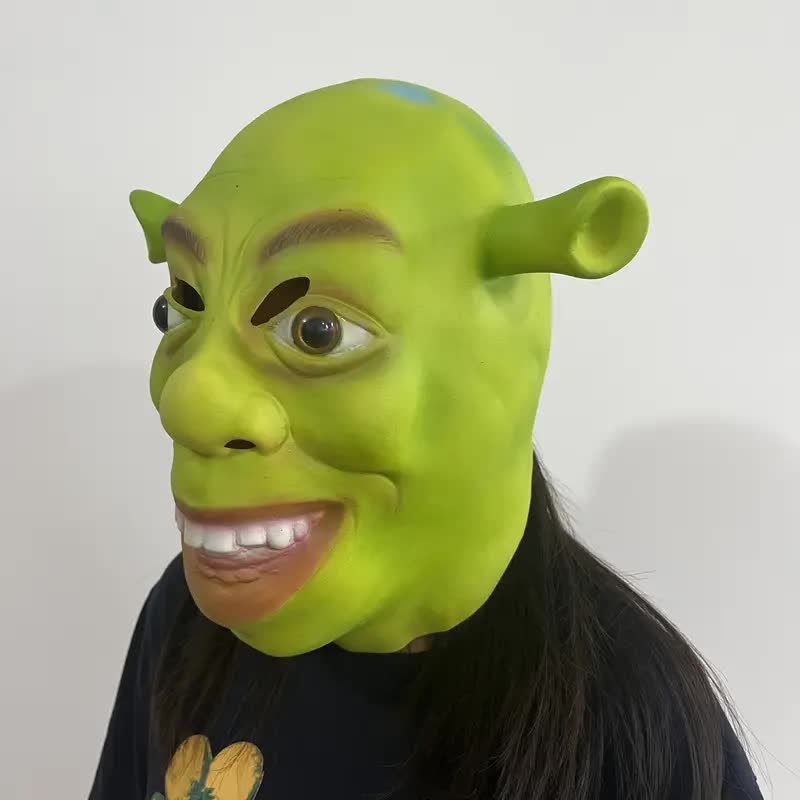 Shrek Maske aus Latex – Oger Maske