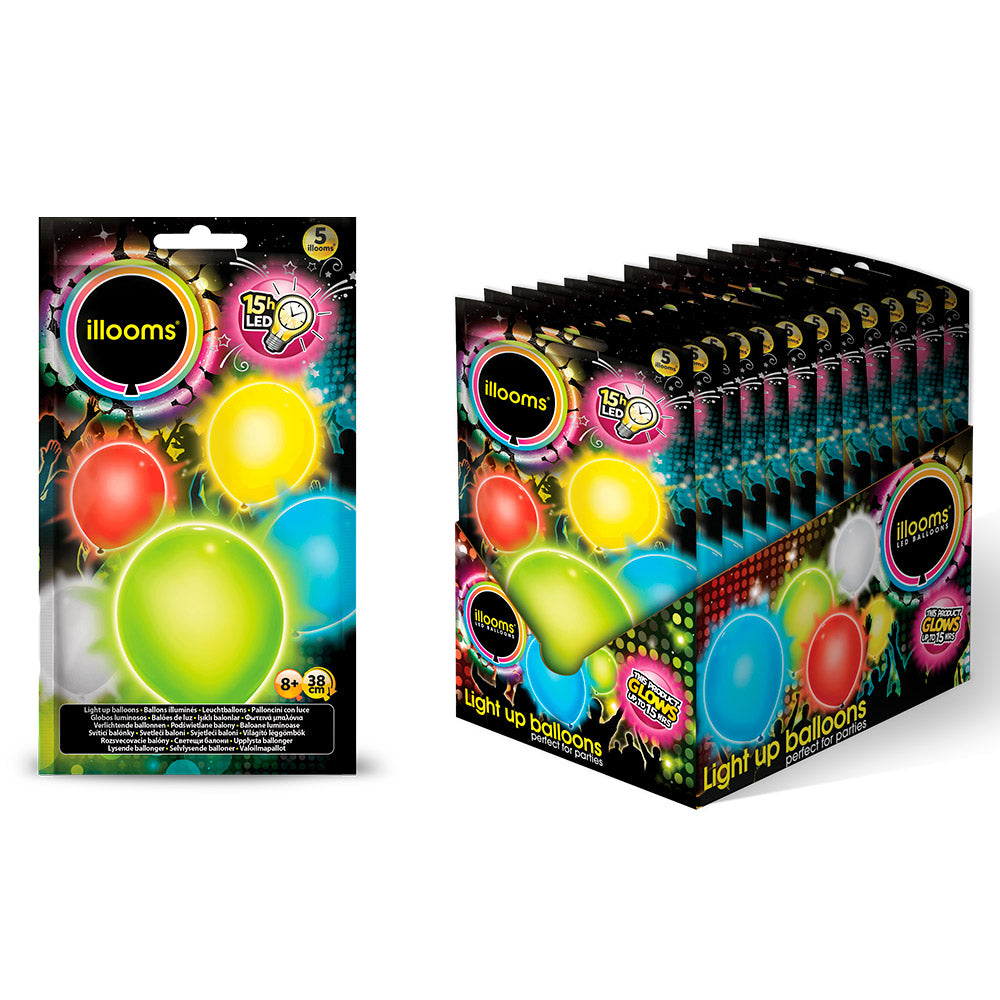 LED Ballons – 5 Stück Leuchtballons