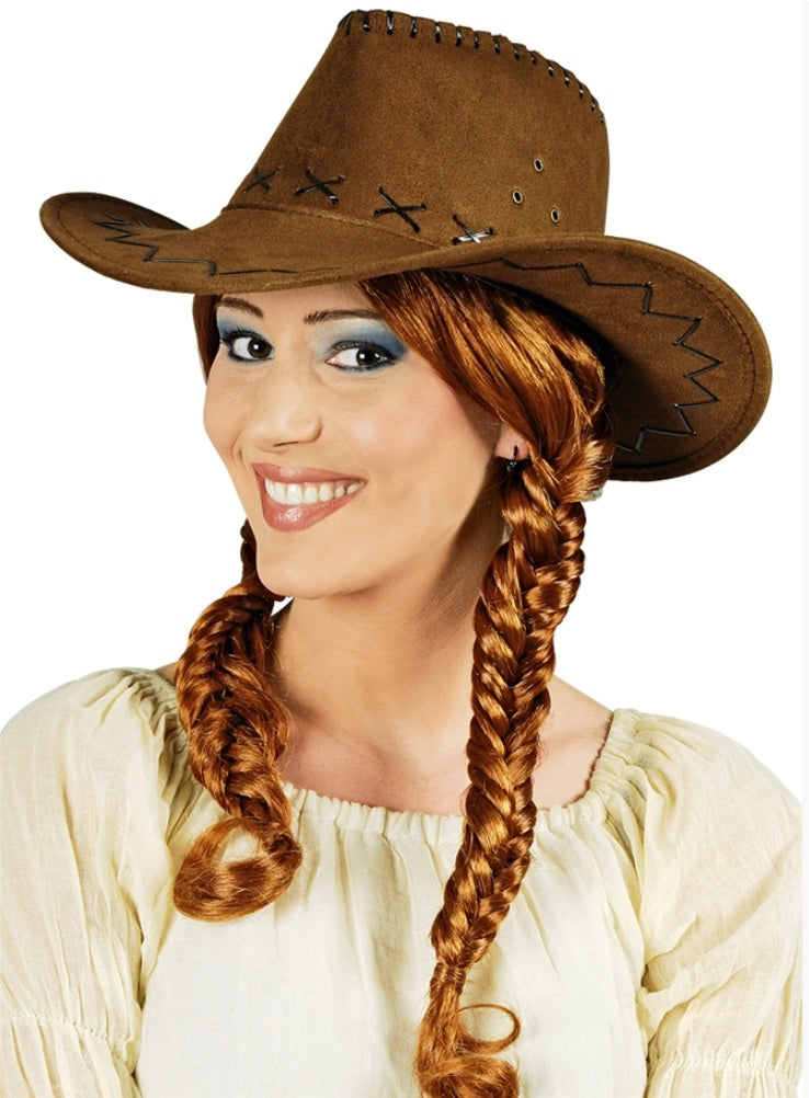 Cowboyhut aus Lederimitat - Western