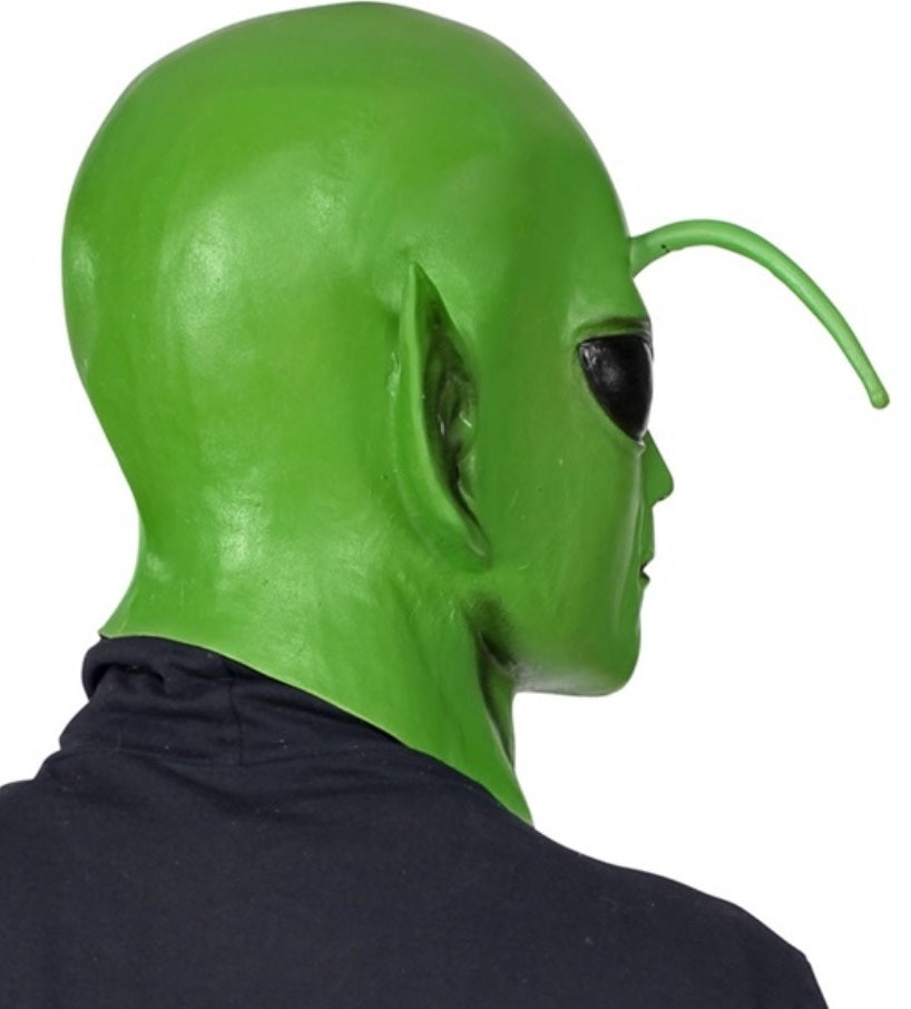 Marsmännchen Maske mit Antennen – Alien Maske