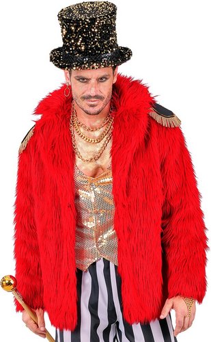 Lange Plüschjacke Unisex – Fake Fur Jacke