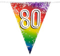 Wimpelkette 80. Geburtstag – Jubiläum Deko