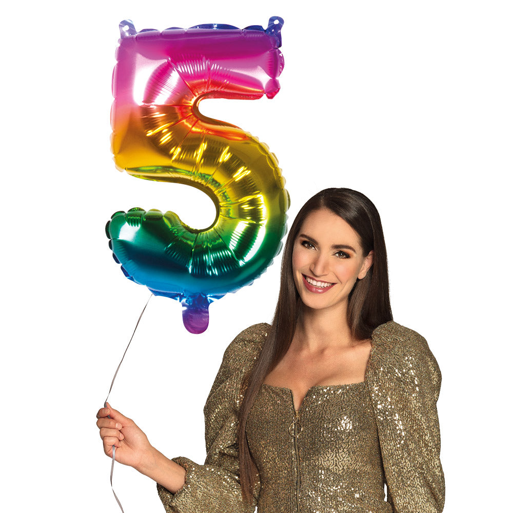 Folienballon Zahl 5 – Geburtstag Deko