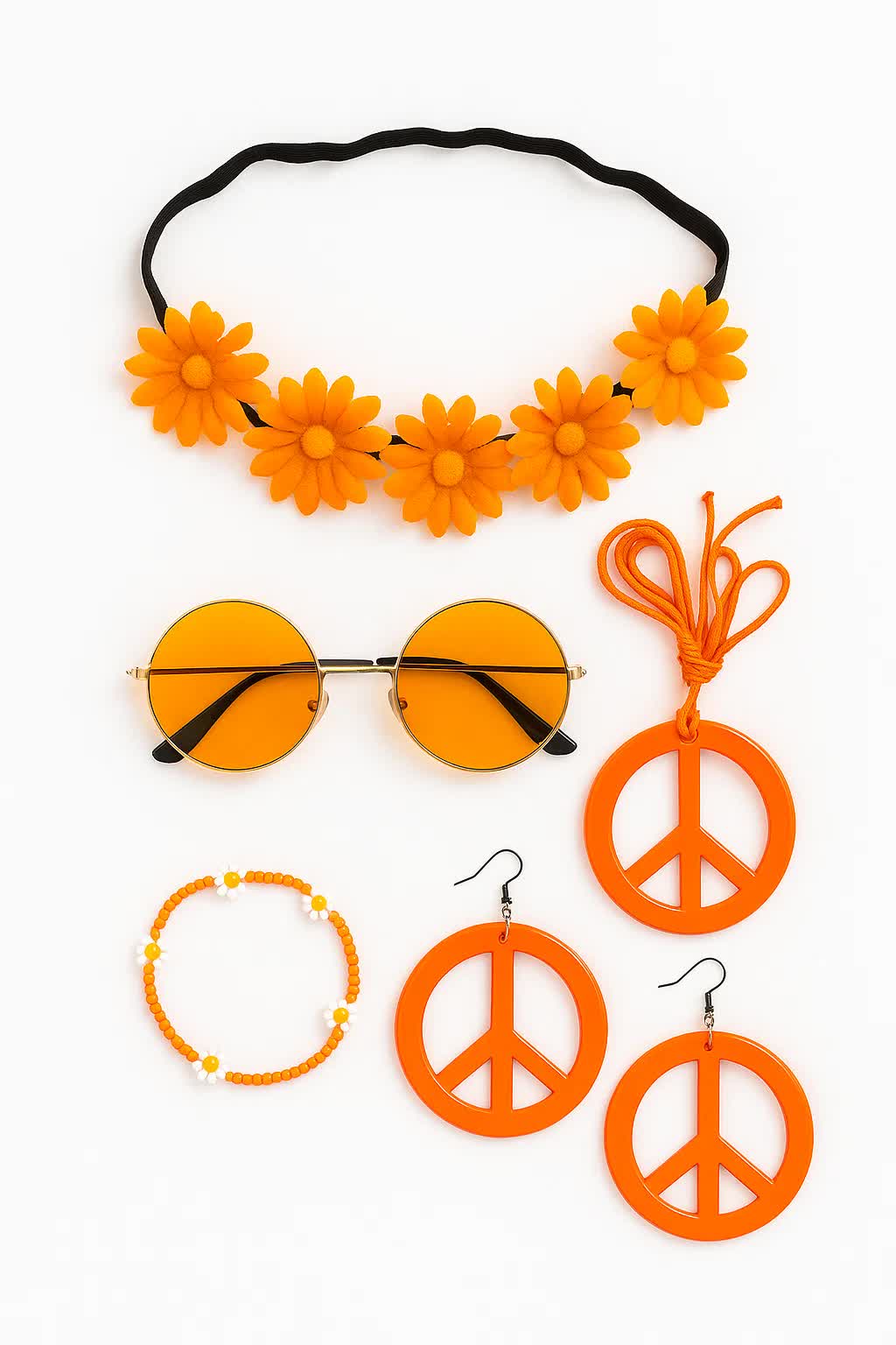 Peace Set 6-teilig – Festival Hippie Set