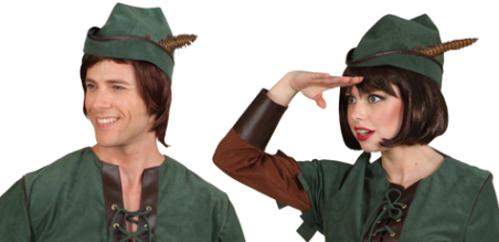 Robin Hood Mütze mit Feder – Jägermütze