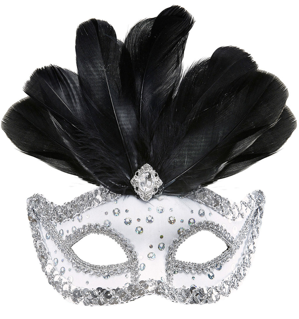 Augenmaske mit Federn – Fifty Shades Venedig