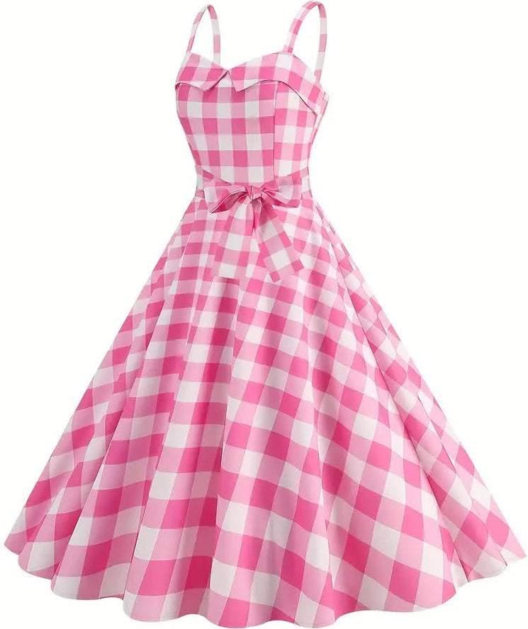 Karo Kleid – inspiriert von Barbie