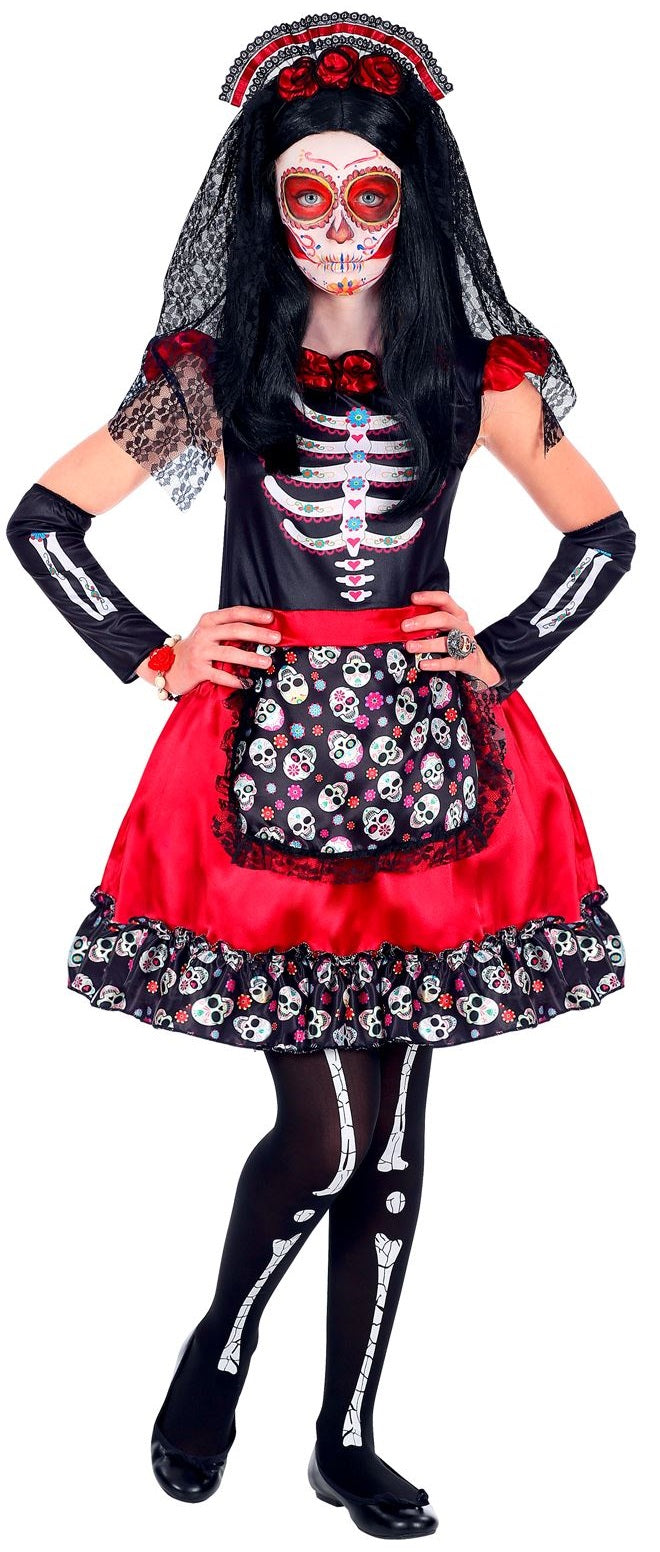 Dia de los Muertos Kostüm für Mädchen