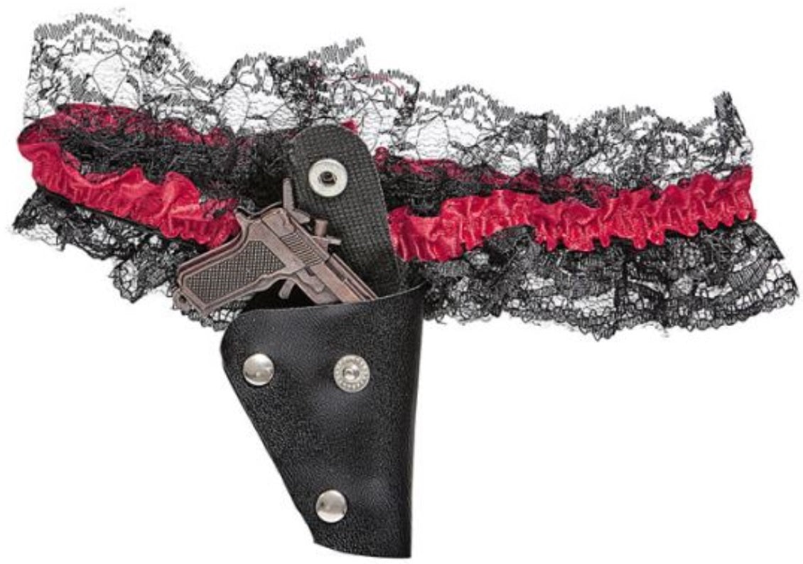 Strumpfband mit Pistole – Gangsterbraut