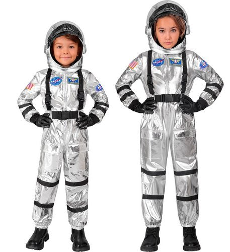Metallischer Space Astronaut - Kinderkostüm