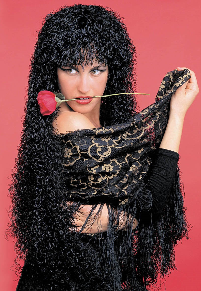 Spanierin Damenperücke mit langen Locken