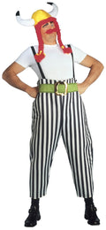 Obelix Kostüm mit Hose, Hut und Perücke mit Schnauz