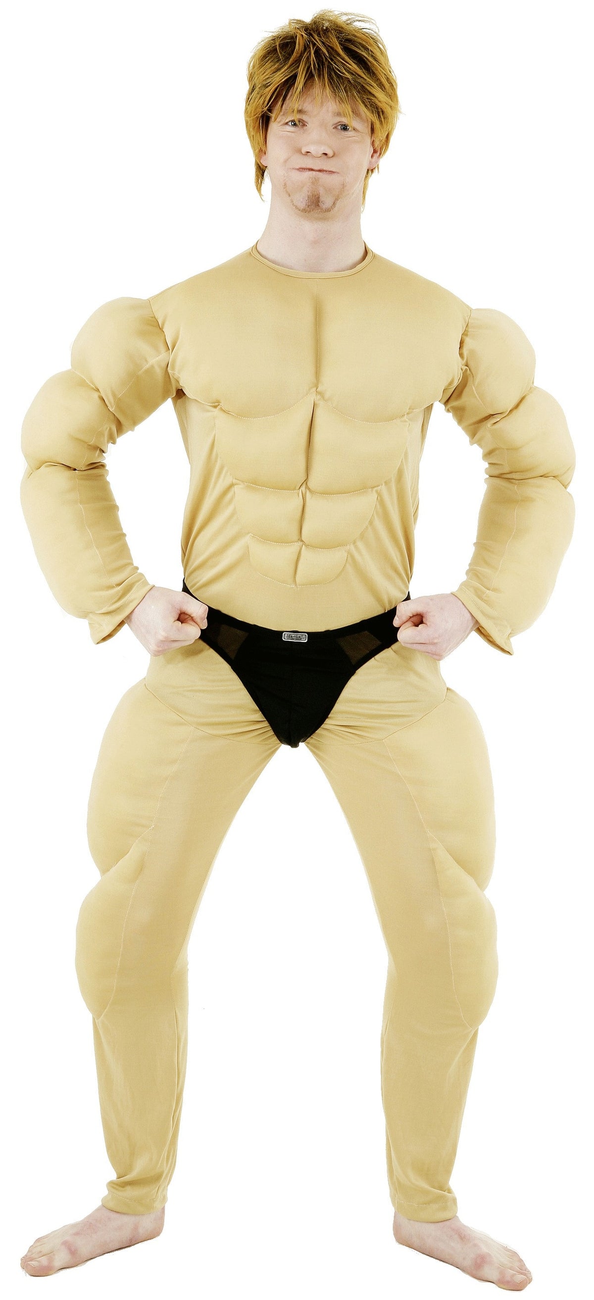 Muskelbody Kostüm – Ganzkörper Jumpsuit