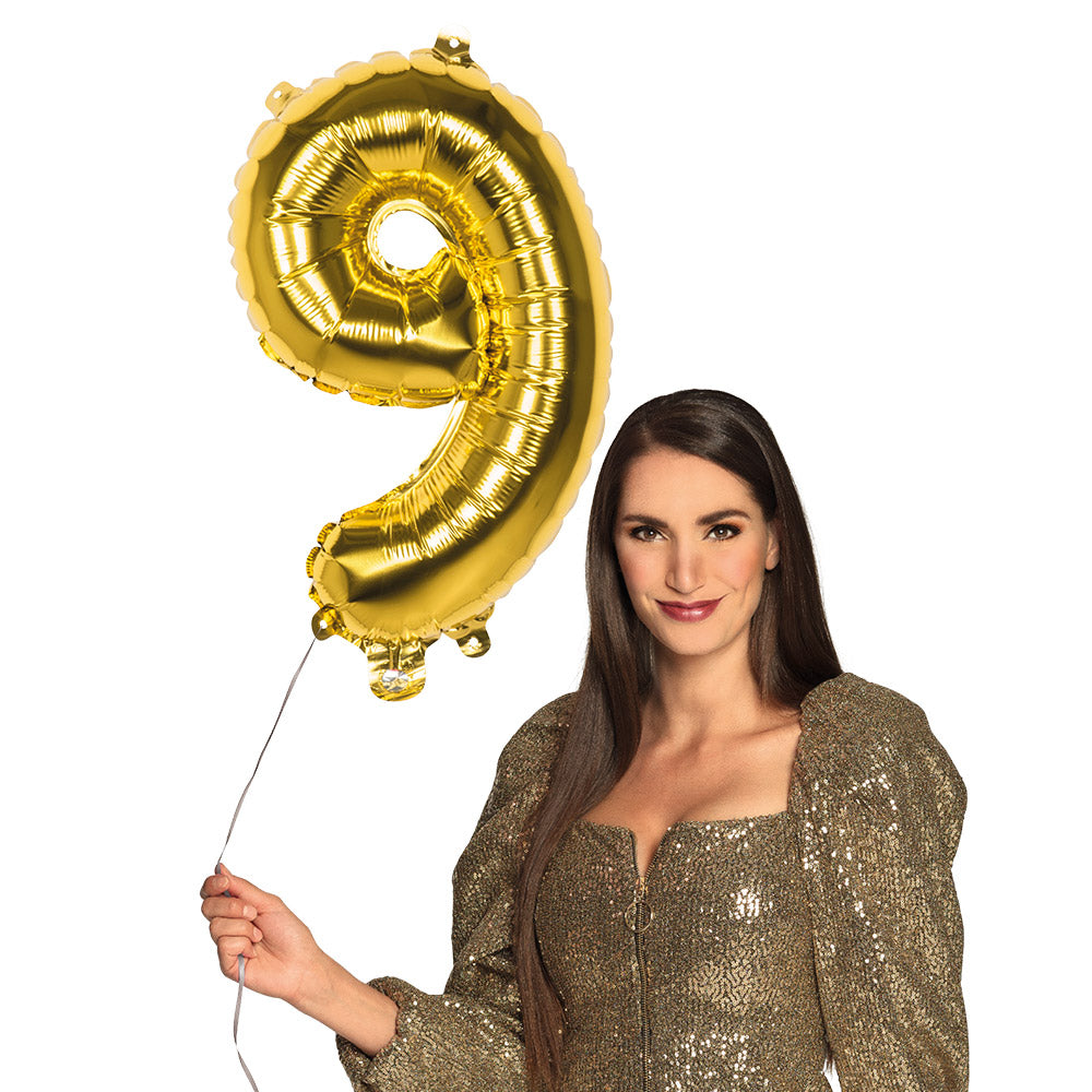 Folienballon Zahl 9 – Geburtstag Deko