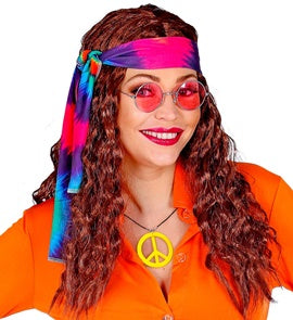 Peace Halskette aus Plastik – Hippie Kette