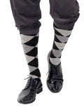 Kniesocken mit Rautenmuster