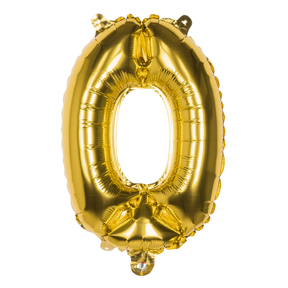 Folienballon Zahl 0 – Geburtstag Deko