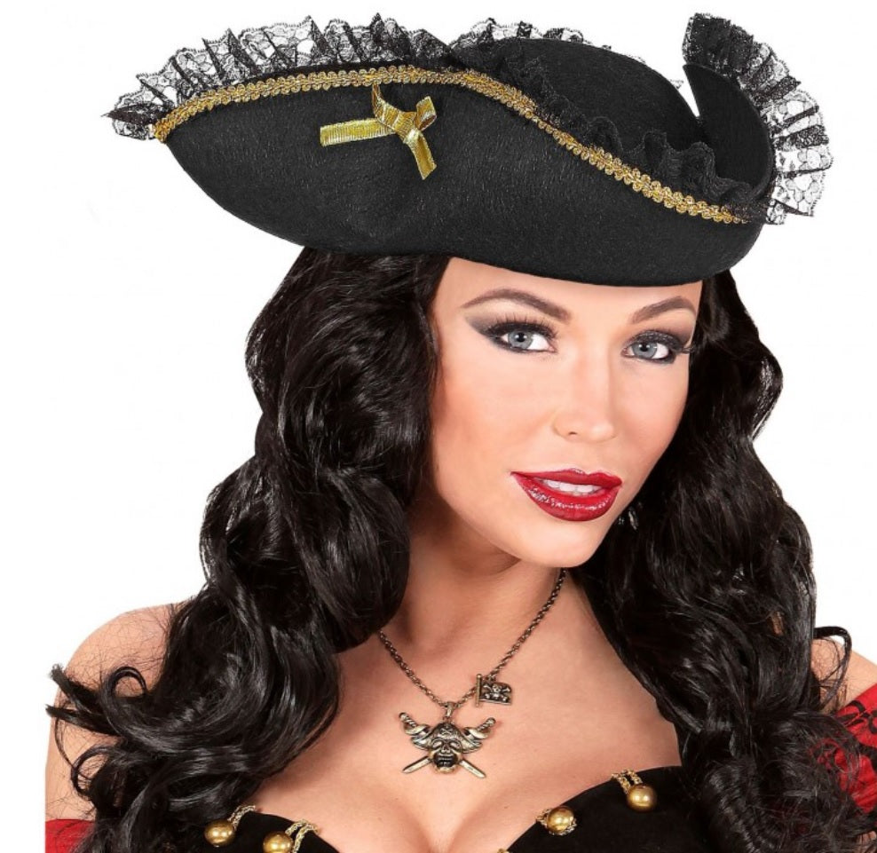 Dreispitz mit Borte – venezianischer Piratenhut