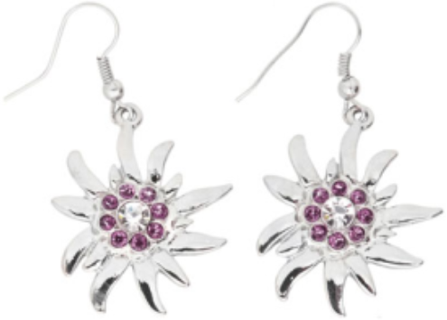 Edelweiss Ohrringe – Trachtenschmuck