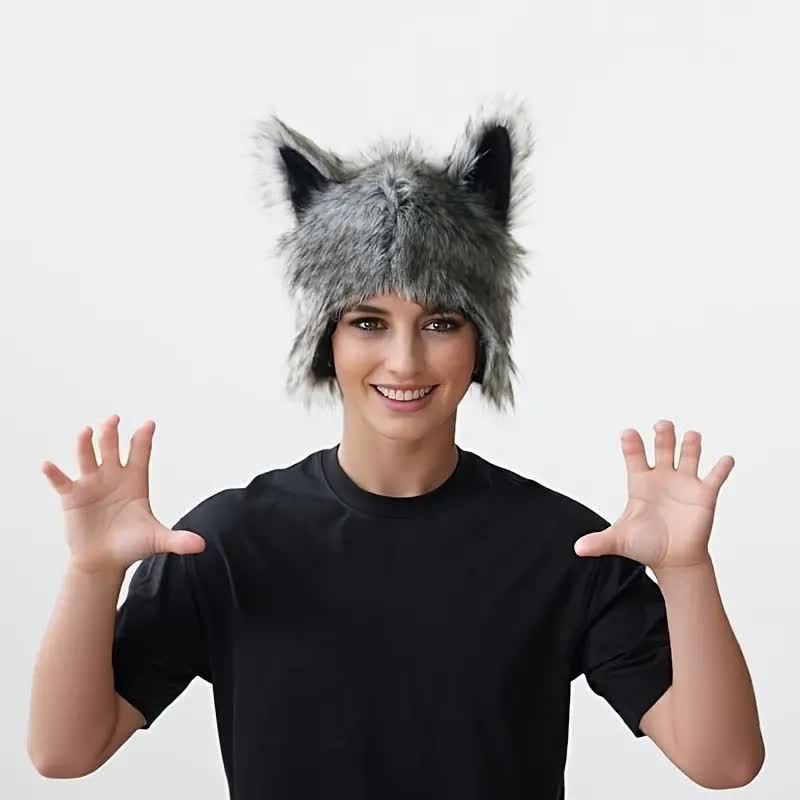 Wolf Mütze – Plüschhut
