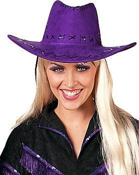 Cowboyhut aus Lederimitat - Western